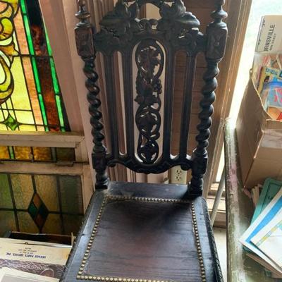 Great selection of wood chairs some very antique 1890s gorgeous chairs