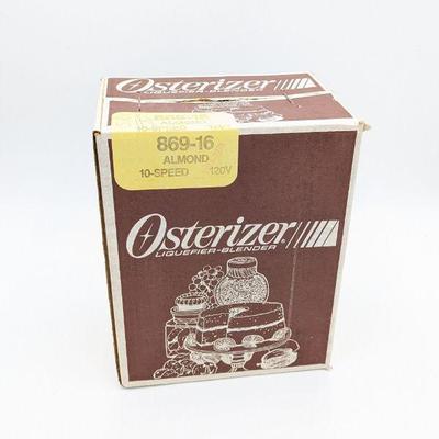 Vintage Osterizer Liquefier-Blender Almond 10-Speed 120V