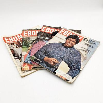 Four Editions of Ebony Magazine 1975-1978