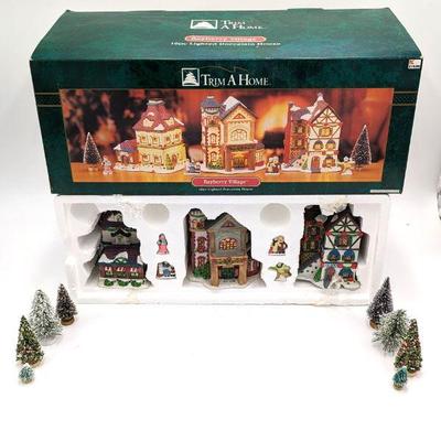 Trim A Home Bayberry Village 10-Piece Lighted Porcelain House