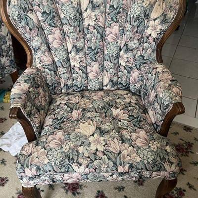 The Hecht co. Wingback Persian style chair #1
