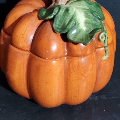 Ceramic Pumpkin Cookie Jar