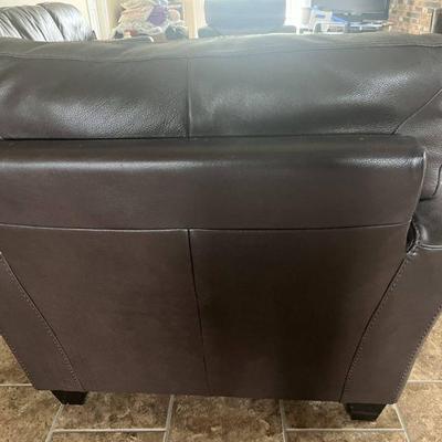 Leather Loveseat #2: 43"X33"X23â€