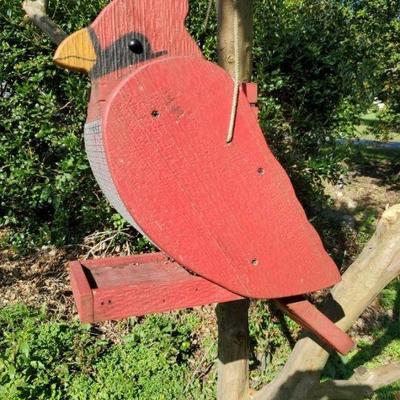 Cardinal Bird Feeder