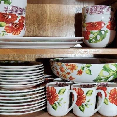 Pier 1 Imports Fiji Floral Dinnerware