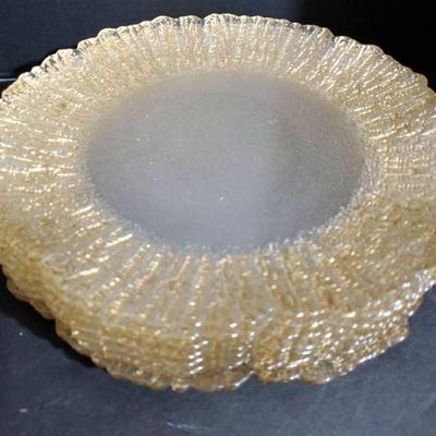 Golden Trimmed Dinner Plates