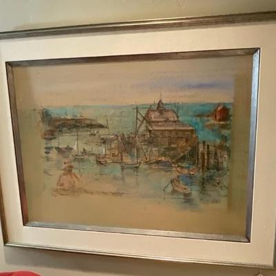 Unusual piece by artist Edna Hibel