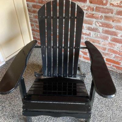 Black Folding Adirondack Chair #2