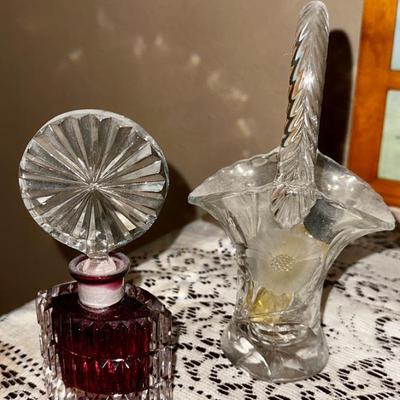 Crystal perfume bottle