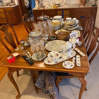 Dining room table/chairs are sold