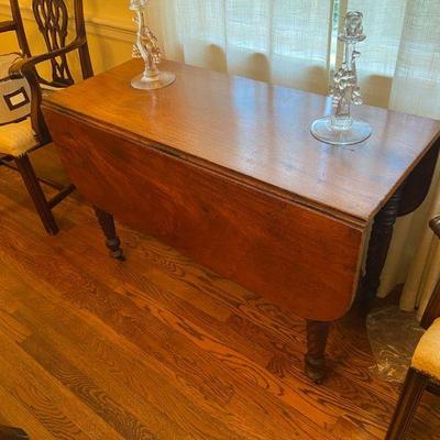 Gorgeous Antique drop down table