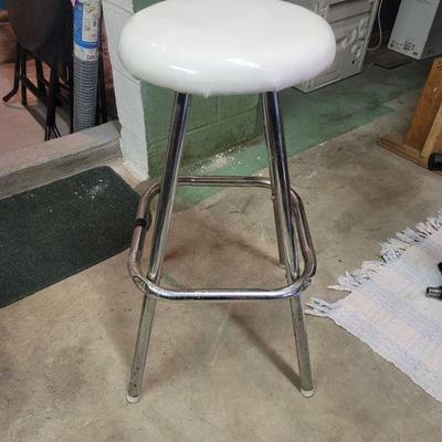 Chrome legged 60's stool