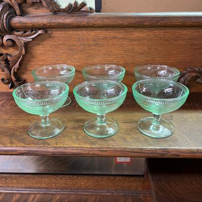 Uranium Glass Sherbet Glasses