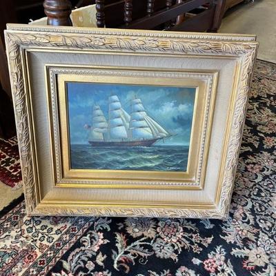 Nautical Oil on Board