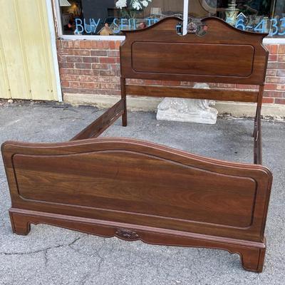 Full Size Walnut Bed by Davis Cabinet Co