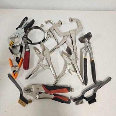 Assorted Tools, Clamps - Many Craftsman Brand