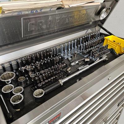Large Assortment of Craftsman Socket Wrench Pieces