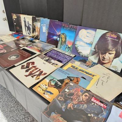 Set of 30 Vintage Vinyl Records From the 1970s (some 60s) in Varied Condition (Rock & Pop)