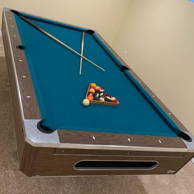 Pool table is in excellent condition
