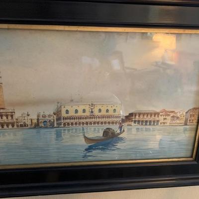 19th century Venice scenes water color
