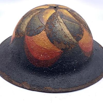 World War I engineers' helmet with original paint decoration