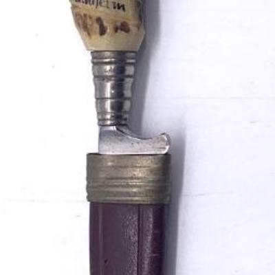 German hunting knife with carved handle