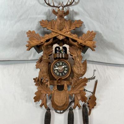 German Hunting Cuckoo Clock