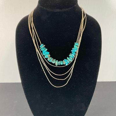 Sterling Turquoise Necklace