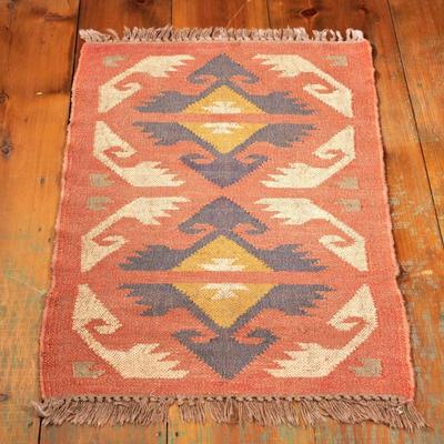 FLAT WOVEN MAT | SW American or Mexican. - l. 39 x w. 27 in 