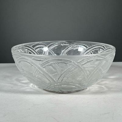 LALIQUE FRANCE FROSTED GLASS BOWL | Signed 