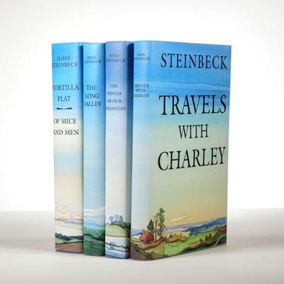 (4PC) JOHN STEINBECK NOVELS | Including travels with Charlie; tortilla flat, and of mice and men; the long valley; the winter of our...