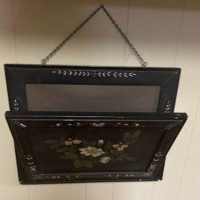 Antique Tole Mail Holder