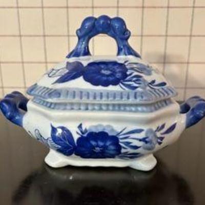Blue and White Soup Tureen