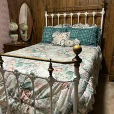 Antique Brass and Iron Bed