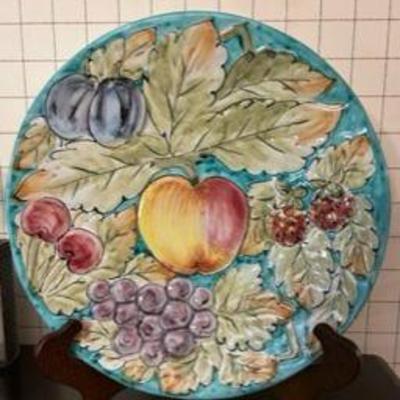 Plate hand painted in Italy