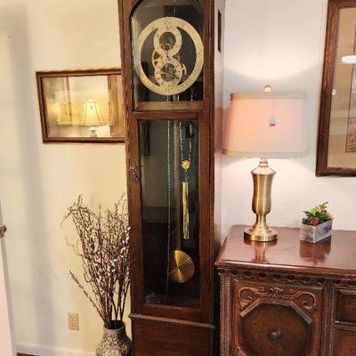 Antique tall case clock