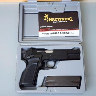 Unfired as new in box Browning Hi-Power9mm semi-automatic pistol