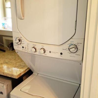 GE stackable washer dryer unit $750.00