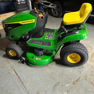 Like new John Deere riding mower- only 11 hours as of this entry! 