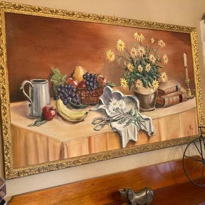 Framed still life - signed 