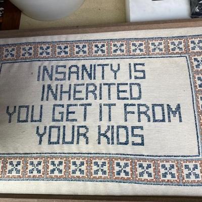 Cute framed motto 