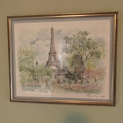 French Paris framed print 