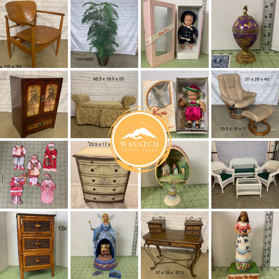 1 DAY LEFT! Wasatch Estate Sales’ ONLINE *SLC* Auction Ends Wednesday