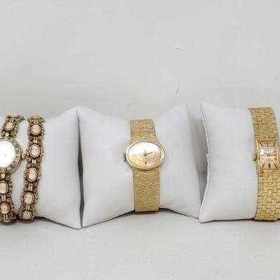 #1100 â€¢ (3) Womens Watches, (1) With Matching Bracelet
