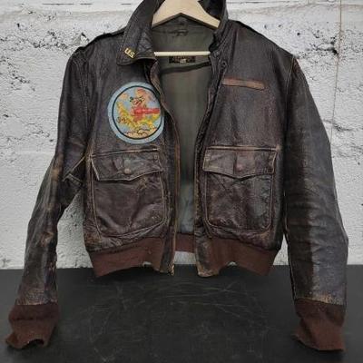 #7140 â€¢ Vintage Type A-2 Leather Flying Jacket
