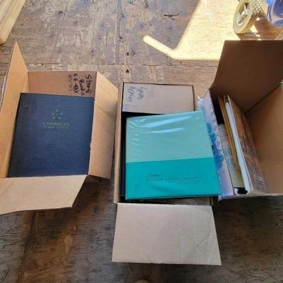 #2908 â€¢ (3) Boxes of Stamp Albums
