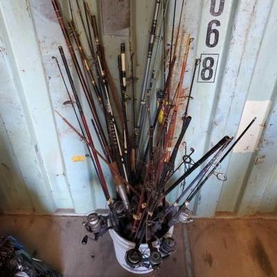 #3104 â€¢ Lot of Approx (25) Fishing Poles
