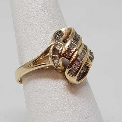 #702 â€¢ 14k Gold Cluster Ring, 4g

