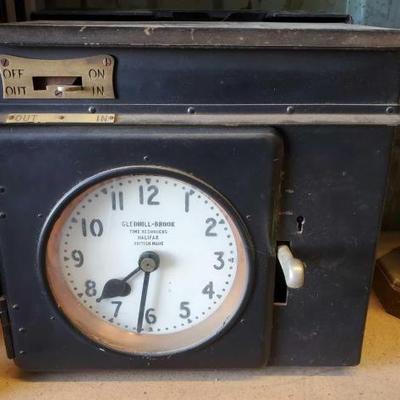 #3056 â€¢ Antique Time Punch Clock
