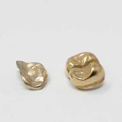 #898 â€¢ (2) Gold Tooth Caps, 4g
